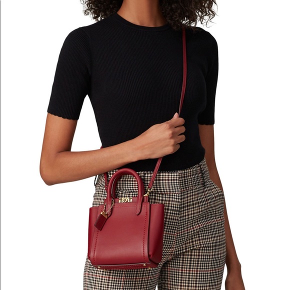 Coach Deep Red Troupe Tote 16 - Picture 3 of 15